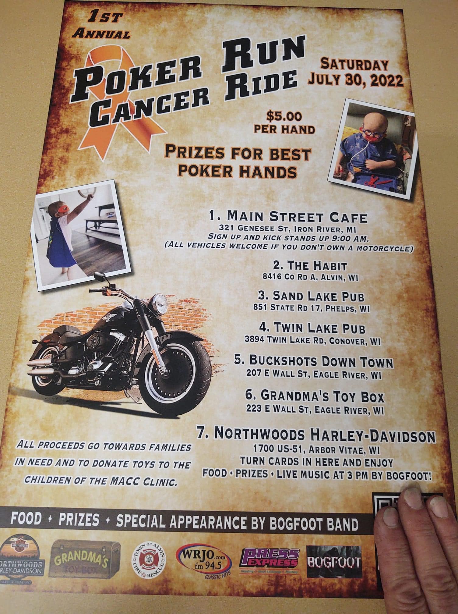 iron river poker run main street cafe U.P. Cruising